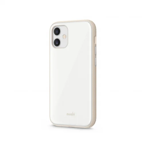 iPhone 12 Mini Moshi iGlaze Slim Hardshell tok fehér - 2