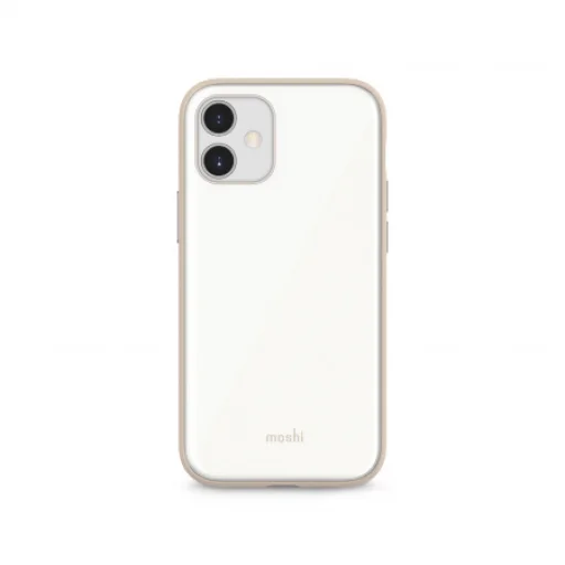iPhone 12 Mini Moshi iGlaze Slim Hardshell tok fehér - 1