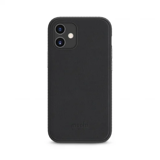iPhone 12 Mini Moshi Overture tok levehető mágneses fliptok résszel Jet Black - 3