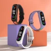 Xiaomi Mi Band 6 / 5 / 4 / 3 Dual Color óraszíj fehér/lila thumbnail