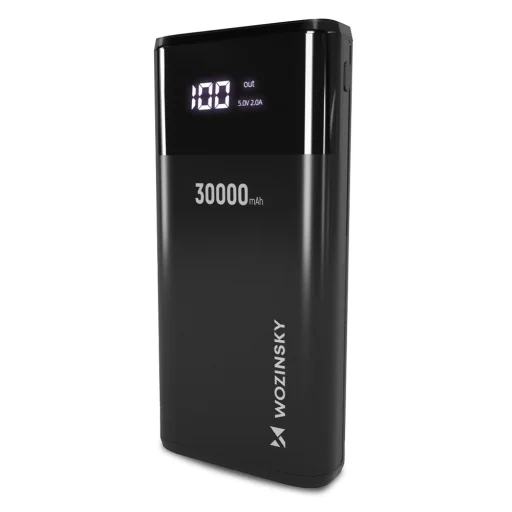 Wozinsky powerbank 30000mAh Li-Ion 4 x USB LCD kijelzővel 2A fehér (WPB-001WE) - 5