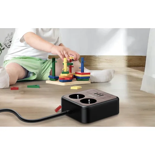 Orico hálózati elosztó 2 AC aljzattal, 3x USB, 1.4m, 2500 W - 6