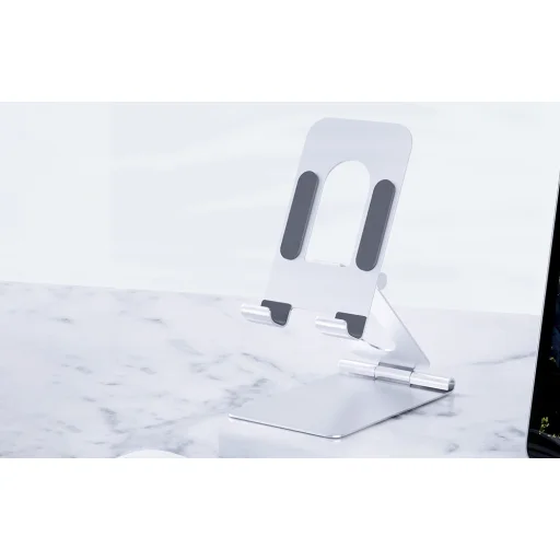 Orico fém mobiltelefon állvány, telefonállvány (ezüst) - 3