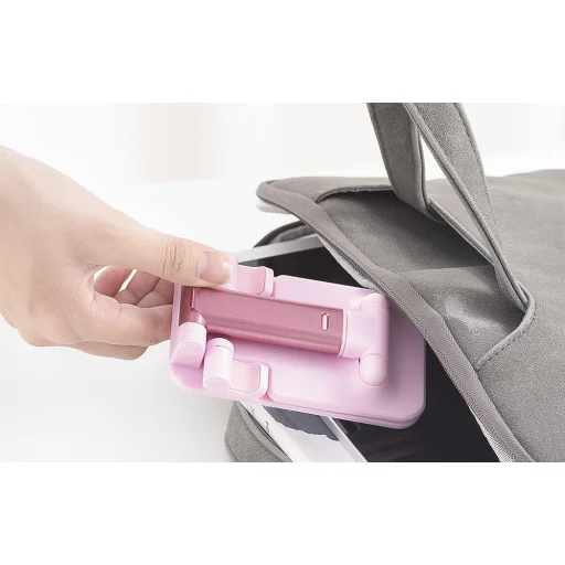 Orico mobiltelefon állvány, telefonállvány tükörrel (rózsaszín) - 5