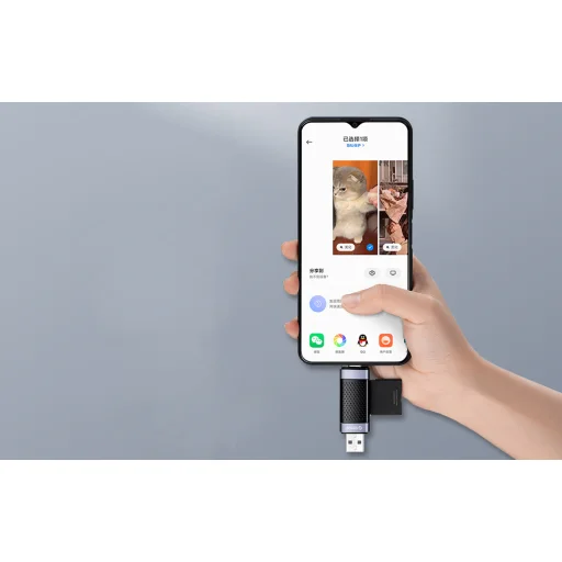 Orico SD/microSD memóriakártya olvasó, USB + USB-C (fekete) - 5