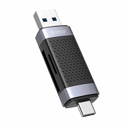 Orico SD/microSD memóriakártya olvasó, USB + USB-C (fekete) - 1