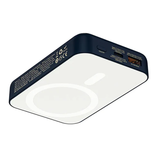 Vipfan F13 Powerbank mágneses vezeték nélküli töltéssel (MagSafe), 22.5W 10000 mAh (kék) - 2