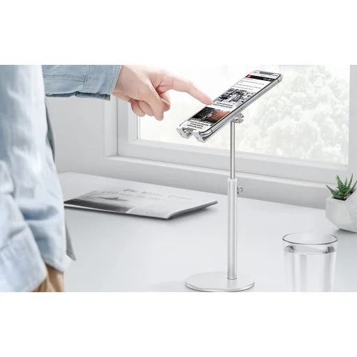 Omoton CA02 állítható fém mobiltelefon állvány, telefonállvány - 2