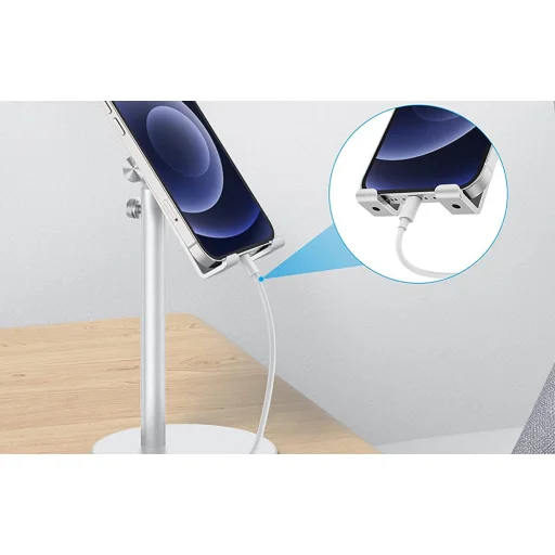 Omoton CA02 állítható fém mobiltelefon állvány, telefonállvány - 6