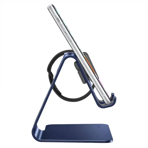 Omoton CW01 mobiltelefon állvány, telefonállvány és óraállvány (tengerészkék) - 7