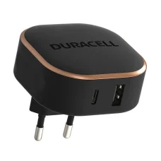 Duracell hálózati töltő adapter USB-A + USB-C 30W PD (fekete)
