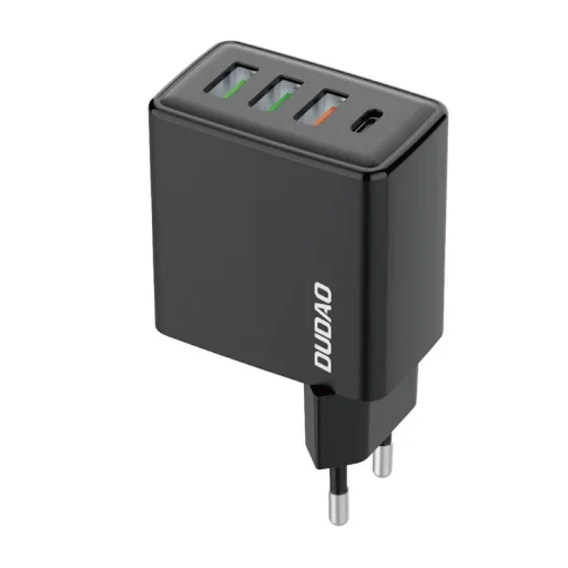 Dudao A5HEU hálózati töltő adapter 3x USB-A + USB-C, PD 20W (fekete) - 1