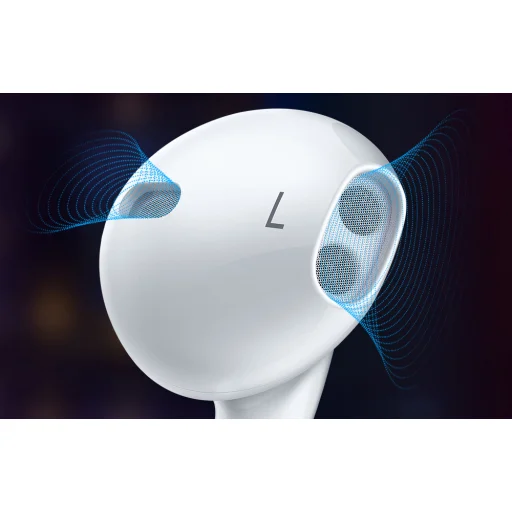 Mcdodo HP-6070 vezetékes fülhallgató USB-C (fehér) - 5