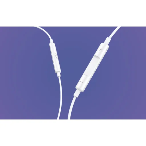 Vipfan M14 vezetékes fülhallgató, USB-C, 1.1 m (fehér) - 7