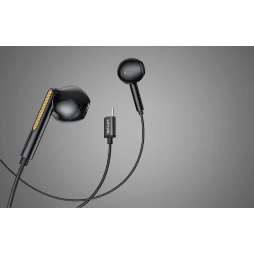 Vipfan M11 vezetékes fülhallgató, USB-C (fekete) - 2