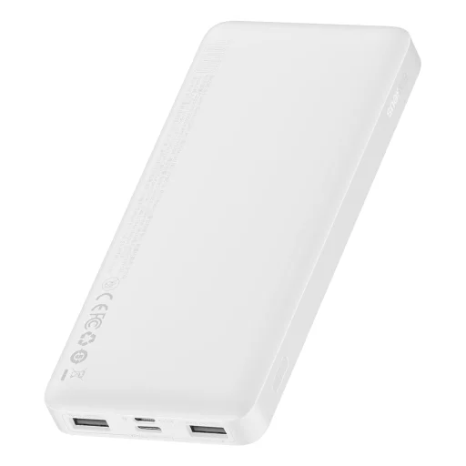 Baseus Bipow powerbank 10000mAh 2xUSB, Type C 15W + USB - micro USB kábel fehér (PPBD050002) - 6