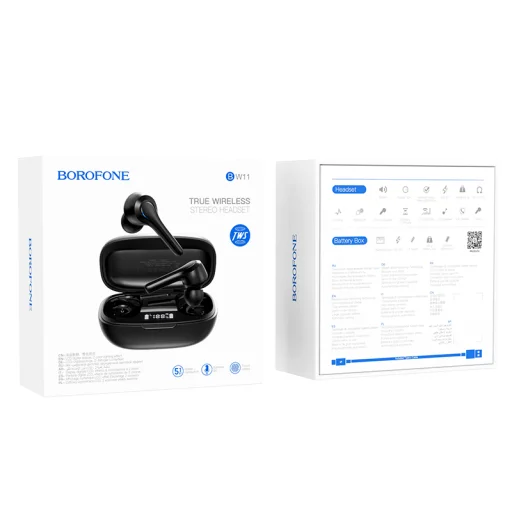 Borofone TWS BW11 Graceful bluetooth fülhallgató fekete - 2