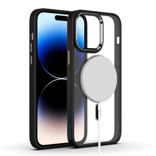 Tel Protect Mágneses Átlátszó tok iPhone 11 Pro Cseresznye - 4