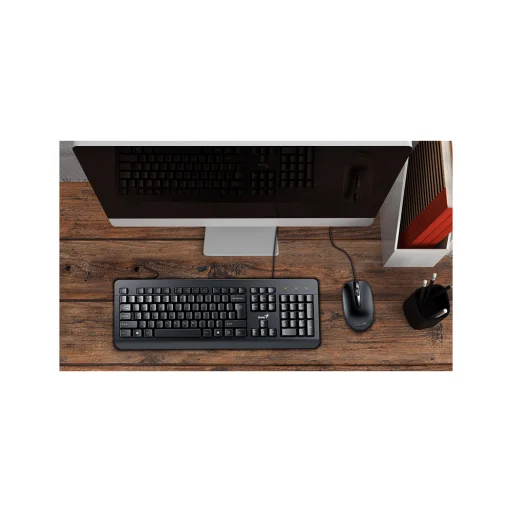 GENIUS Vezetékes Billentyűzet + egér KM-160 USB HUN Fekete - 2