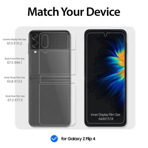 Samsung Galaxy Z Flip 4 Whitestone kijelzővédő prémium fólia - 6