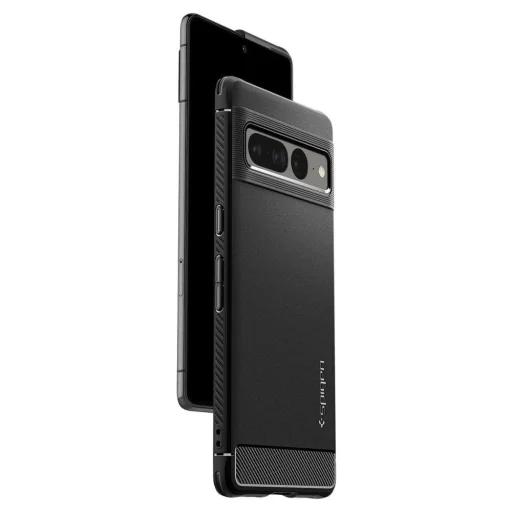 Google Pixel 7 Pro Spigen Rugged Armor tok matt fekete - 17