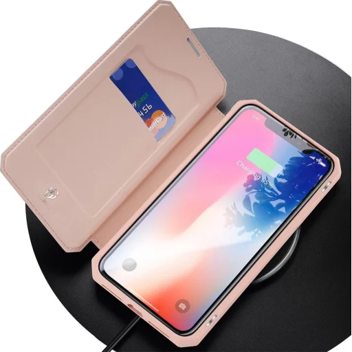 iPhone X/XS Dux Ducis Skin X fliptok rózsaszín - 3