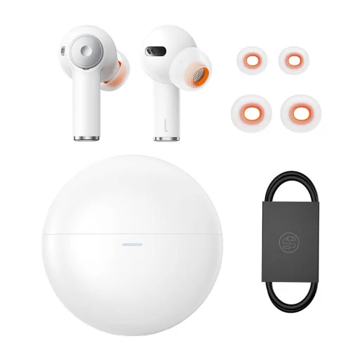 Baseus Bowie EX TWS bluetooth vezeték nélküli fülhallgató (fehér) - 7