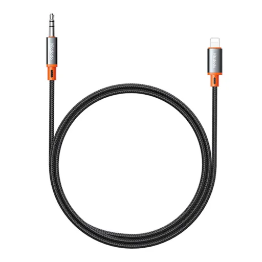 Mcdodo CA-0780 Lightning - 3.5mm AUX mini jack kábel, 1.2m (fekete) - 3
