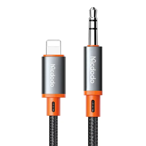 Mcdodo CA-0780 Lightning - 3.5mm AUX mini jack kábel, 1.2m (fekete) - 1