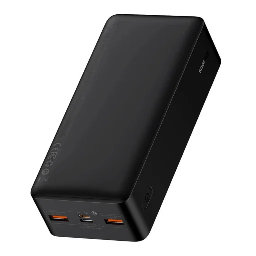 Baseus Bipow Powerbank, 30000mAh, 20W (fekete) (PPBD050401) - 4