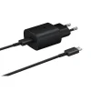 Samsung 25W hálózati töltő adapter EP-TA800EBE + EP-DA705BBE USB-C/USB-C kábel fekete