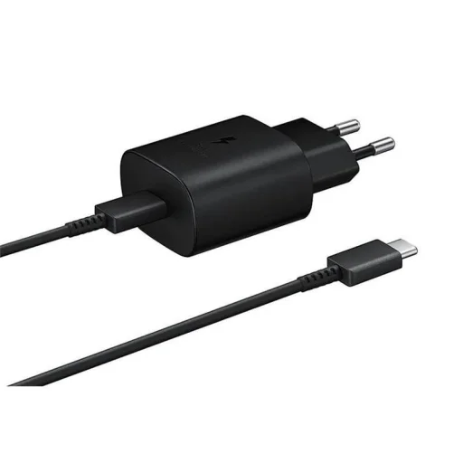 Samsung 25W hálózati töltő adapter EP-TA800EBE + EP-DA705BBE USB-C/USB-C kábel fekete - 1