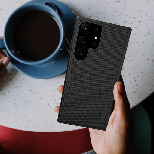 Samsung Galaxy S23 Ultra Nillkin Super Frosted Pro tok fekete - 4