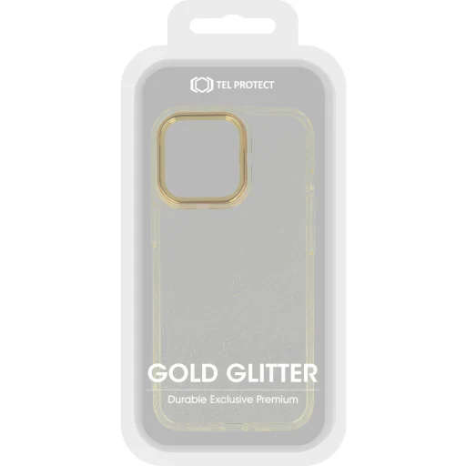 iPhone 14 Pro Max Tel Protect Gold Glitter tok arany - 2