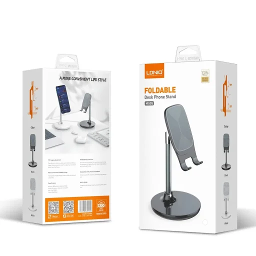 LDNIO MG05 univerzális asztali telefon/tablet állvány fekete - sötétszürke - 5