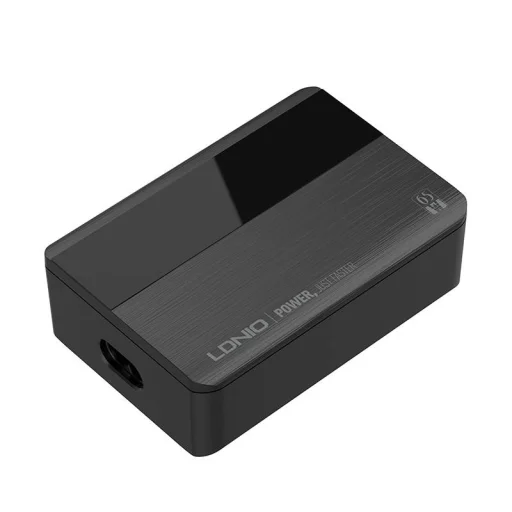 LDNIO A4808Q 65W hálózati töltő adapter 2x USB-A, 2x USB-C, QC4.0, PD3.0, LCD kijelzővel - 4