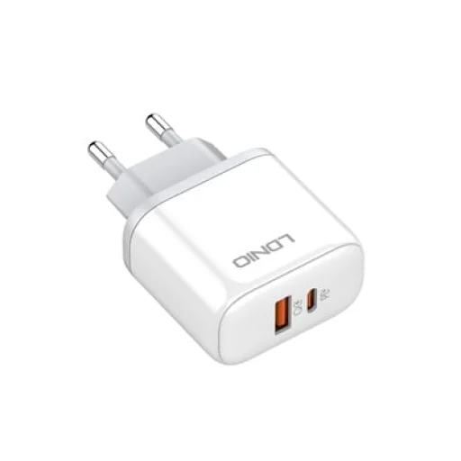 LDNIO A2526C 45W hálózati töltő adapter USB-A, USB-C QC4.0 PD + 1m USB Type-C töltőkábel - 11