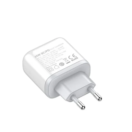 LDNIO A2526C 45W hálózati töltő adapter USB-A, USB-C QC4.0 PD + 1m USB Type-C töltőkábel - 10