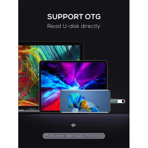 LDNIO LC140 USB Type-C - USB-A OTG adapter - 6