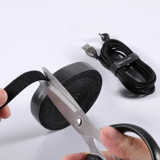 Baseus tépőzáras kábelrendező 3 m fekete - 6