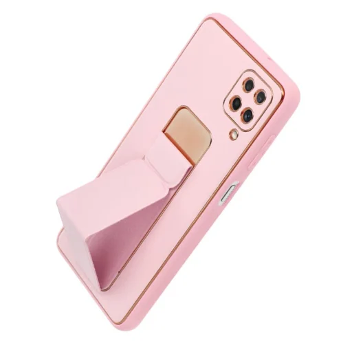 Samsung Galaxy A13 4G Forcell Leather Kickstand tok rózsaszín - 4