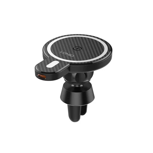 LDNIO MA20-I 15W forgatható, mágneses vezeték nélküli autós töltő szellőzőre (MagSafe kompatibilis) - 4