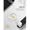 LDNIO LC121-C 65W USB Type-C - USB Type-C PD QC kábel 1m fehér thumbnail