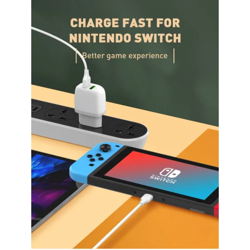 LDNIO LC121-C 65W USB Type-C - USB Type-C PD QC kábel 1m fehér - 9