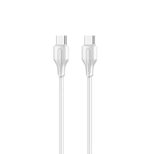 LDNIO LC121-C 65W USB Type-C - USB Type-C PD QC kábel 1m fehér - 2