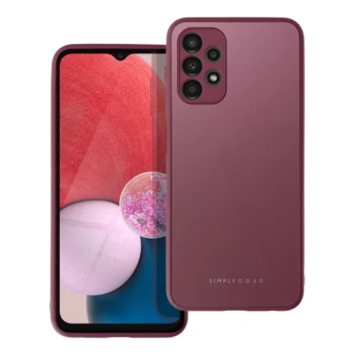 Samsung Galaxy A13 4G Roar Matt Glass tok bordó - 1