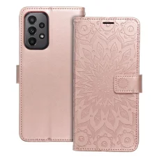 Samsung Galaxy A23 5G Forcell MEZZO mandala mintás fliptok rose gold