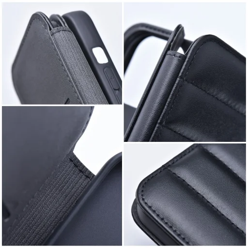 iPhone 14 Pro Max Puffer fliptok fekete - 7