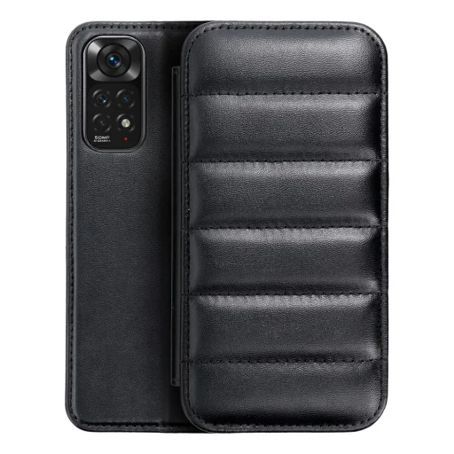 Xiaomi Redmi Note 11/11S Puffer fliptok fekete - 1