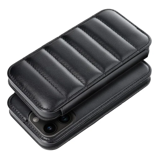 iPhone 14 Pro Max Puffer fliptok fekete - 4